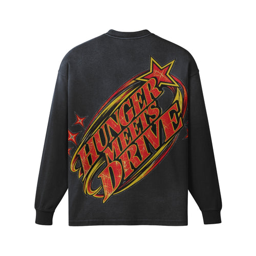 HMD black oversized long sleeve back
