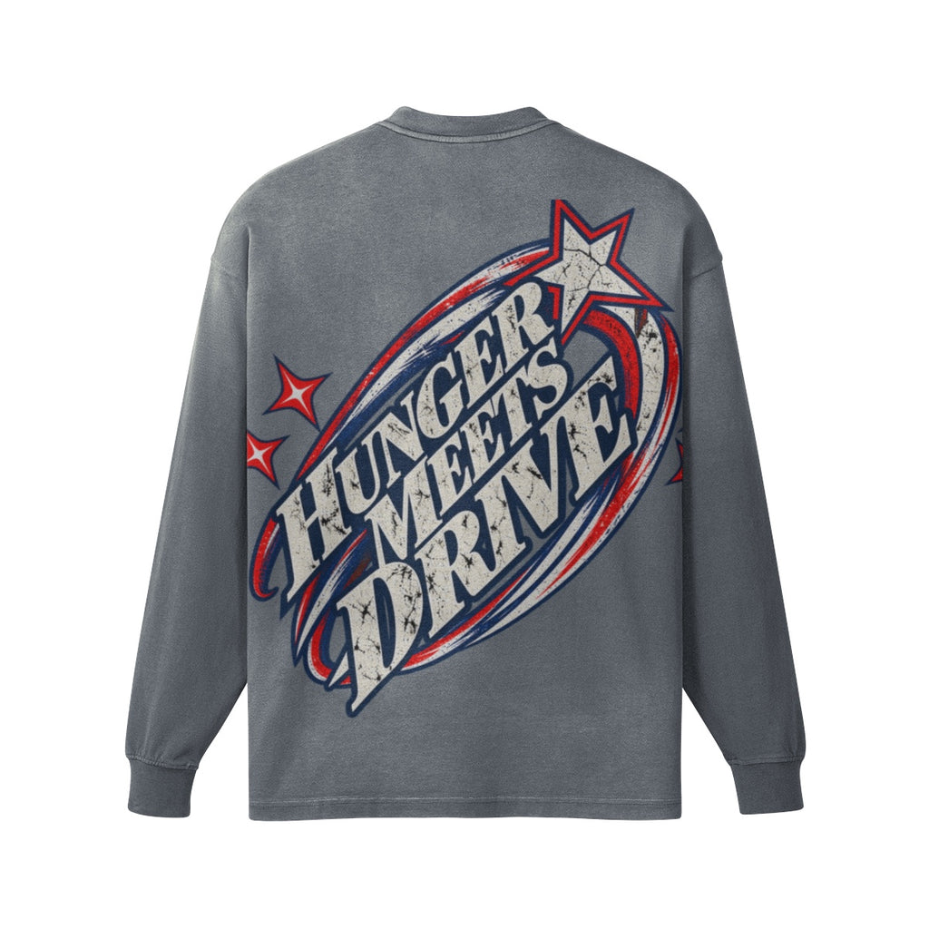 HMD grey oversized long sleeve back